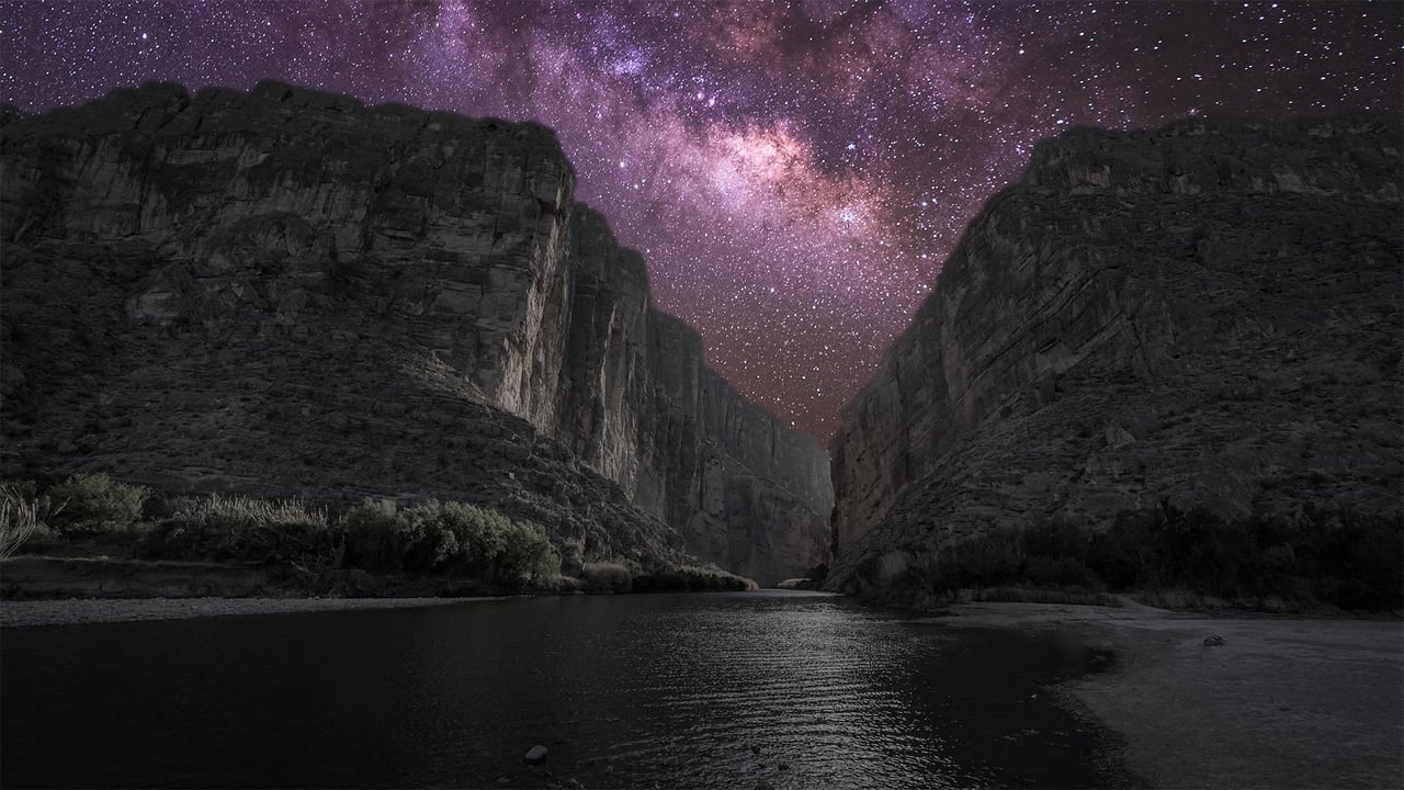 Santa Elena Canyon under the Milky Way in Big Bend National Park, Texas (© Stanley Ford/Shutterstock) desktop wallpaper