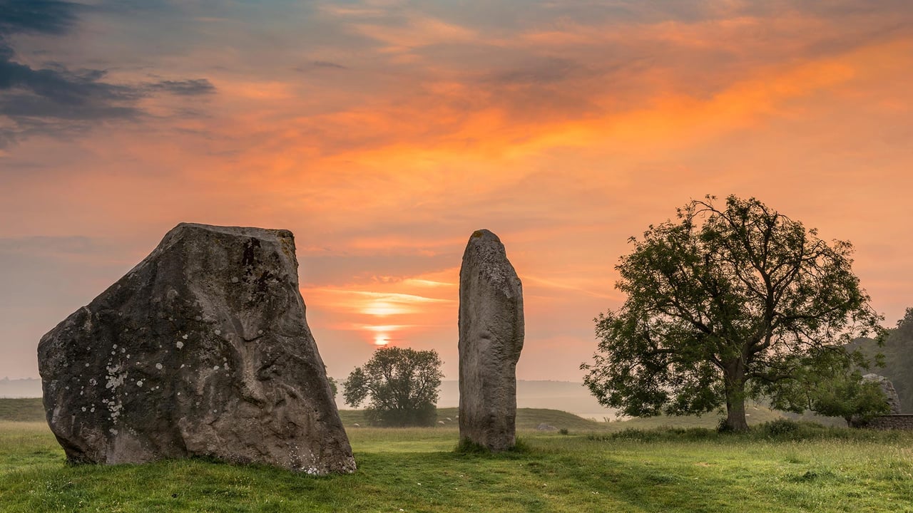 Dawn breaks over the ancient Sarsen Stones at Avebury, Wiltshire, at Summer Solstice (© Terry Mathews/Alamy Stock Photo) desktop wallpaper