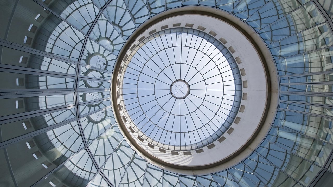 Glaskuppel der Schirn Kunsthalle, Frankfurt am Main, Hessen, Deutschland (© Vincent Jung/F1online/Getty Images) desktop wallpaper