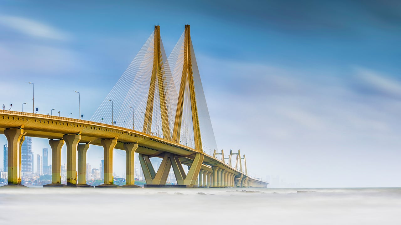 Bandra–Worli Sea Link, Mumbai, Maharashtra (© Puneet Vikram Singh, Nature and Concept photographer/Getty Images) desktop wallpaper
