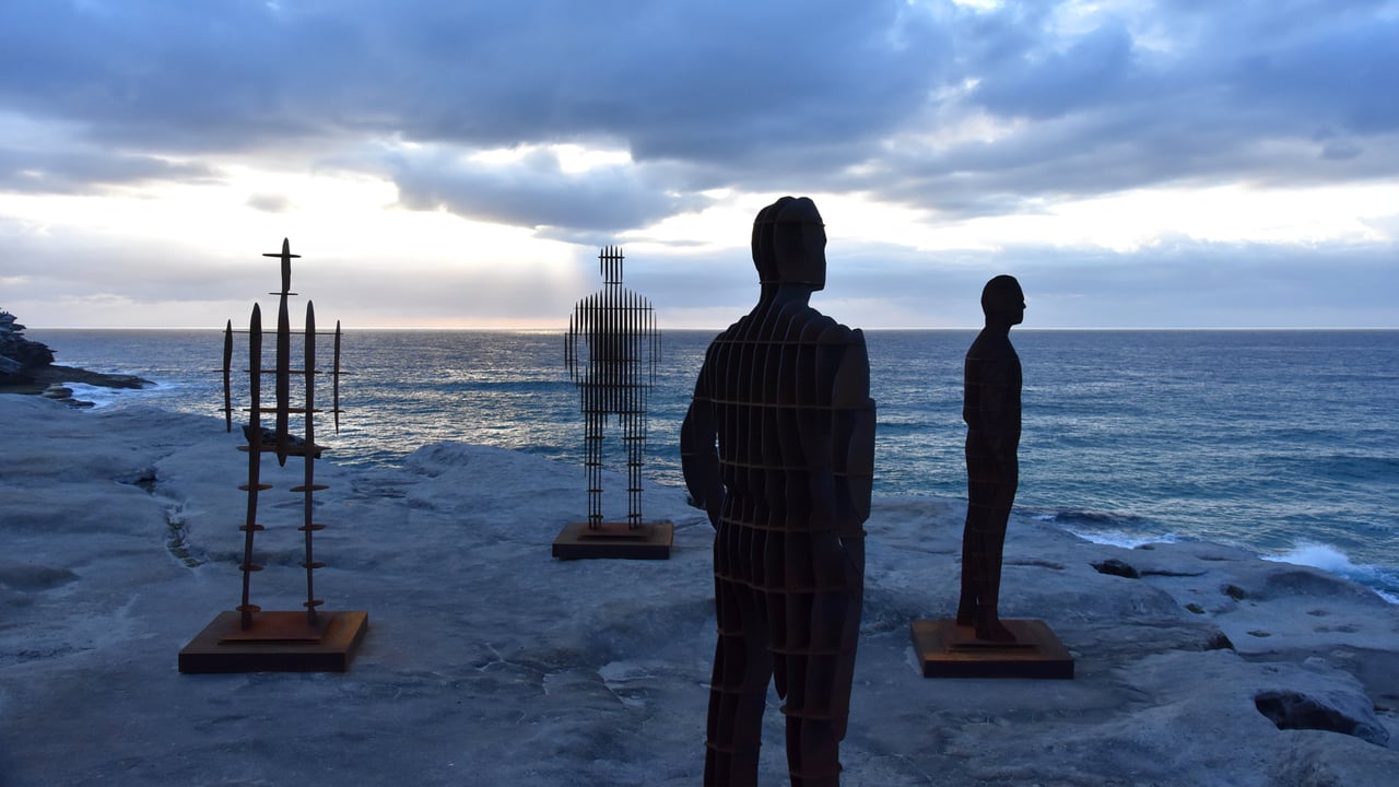 'April Pine: Shifting Horizons' at Sculpture by the Sea, Bondi, 2018 (© katacarix/Shutterstock) desktop wallpaper