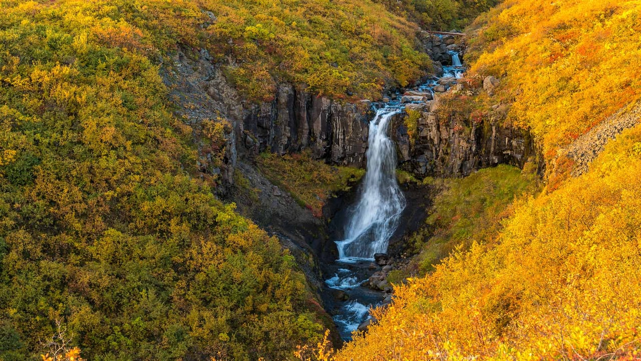 Waterfall in Skaftafell, Vatnajökull National Park, Iceland (© Nopasorn Kowathanakul/Getty Images) desktop wallpaper