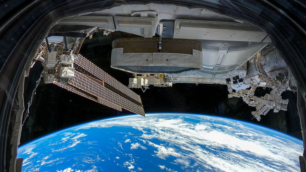 View from the cupola of the International Space Station above the South Pacific Ocean (© NASA) desktop wallpaper