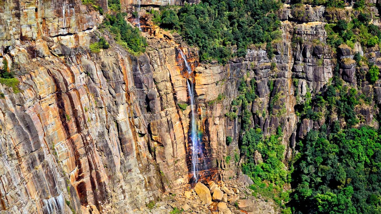 Waterfall in Meghalaya, India (© Indranil Aditya/Alamy Stock Photo) desktop wallpaper