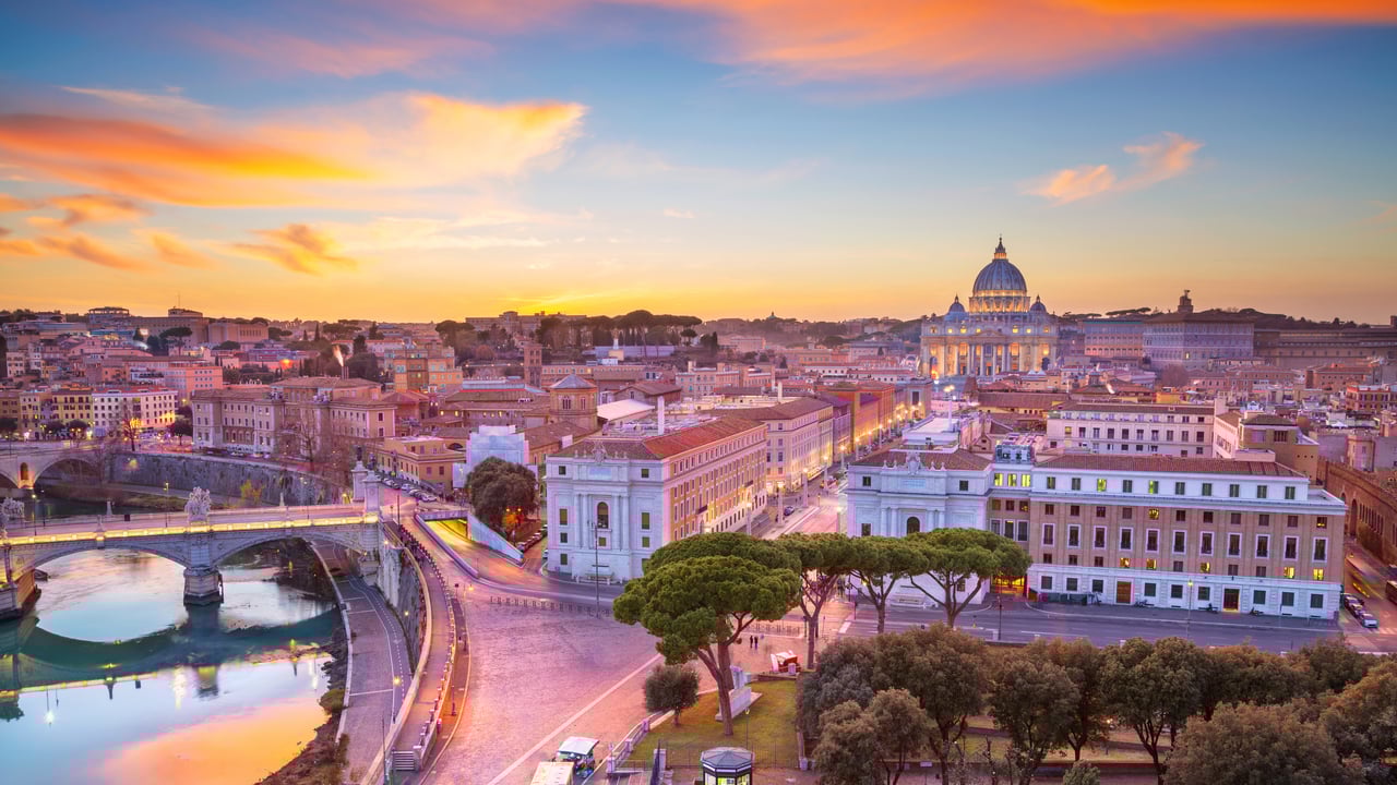 Vatican City with St. Peter's Basilica (© RudyBalasko/Getty Images) desktop wallpaper