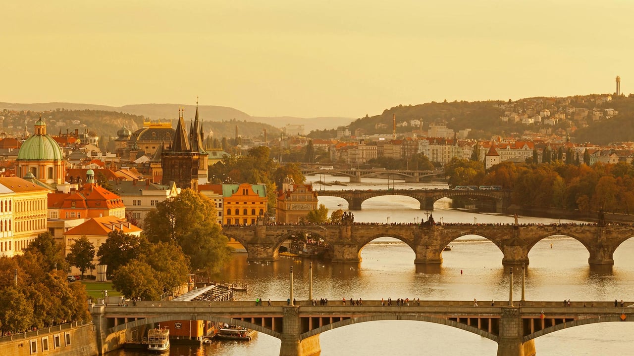 For the 30th anniversary of the Velvet Revolution, bridges over the Vltava River, Prague, Czech Republic (© Markus Lange/Offset) desktop wallpaper