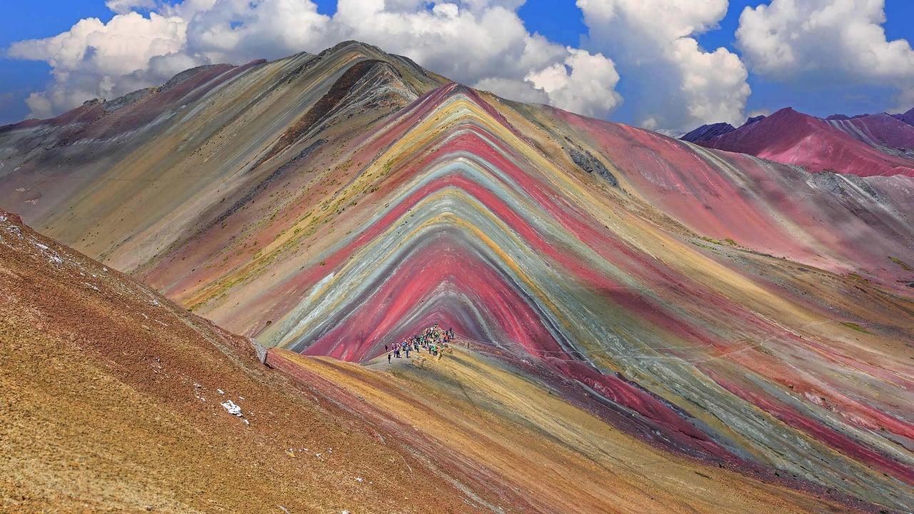 Vinicunca Mountain in the Cusco Region of Peru (© sorincolac/Getty Images) desktop wallpaper