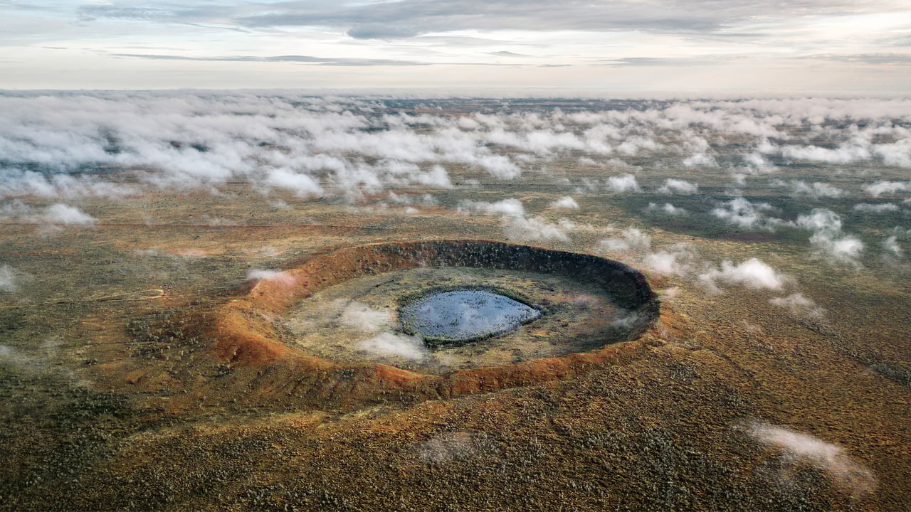 Wolfe Creek Crater, Australia (© Abstract Aerial Art/Getty Images) desktop wallpaper