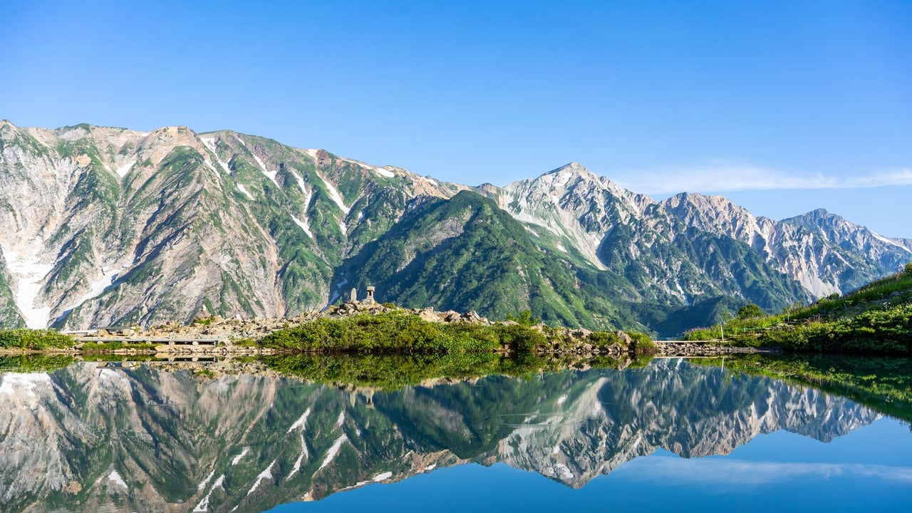 「白馬三山と八方池」長野, 白馬村 (© sayaka kishimoto/Getty Images) desktop wallpaper