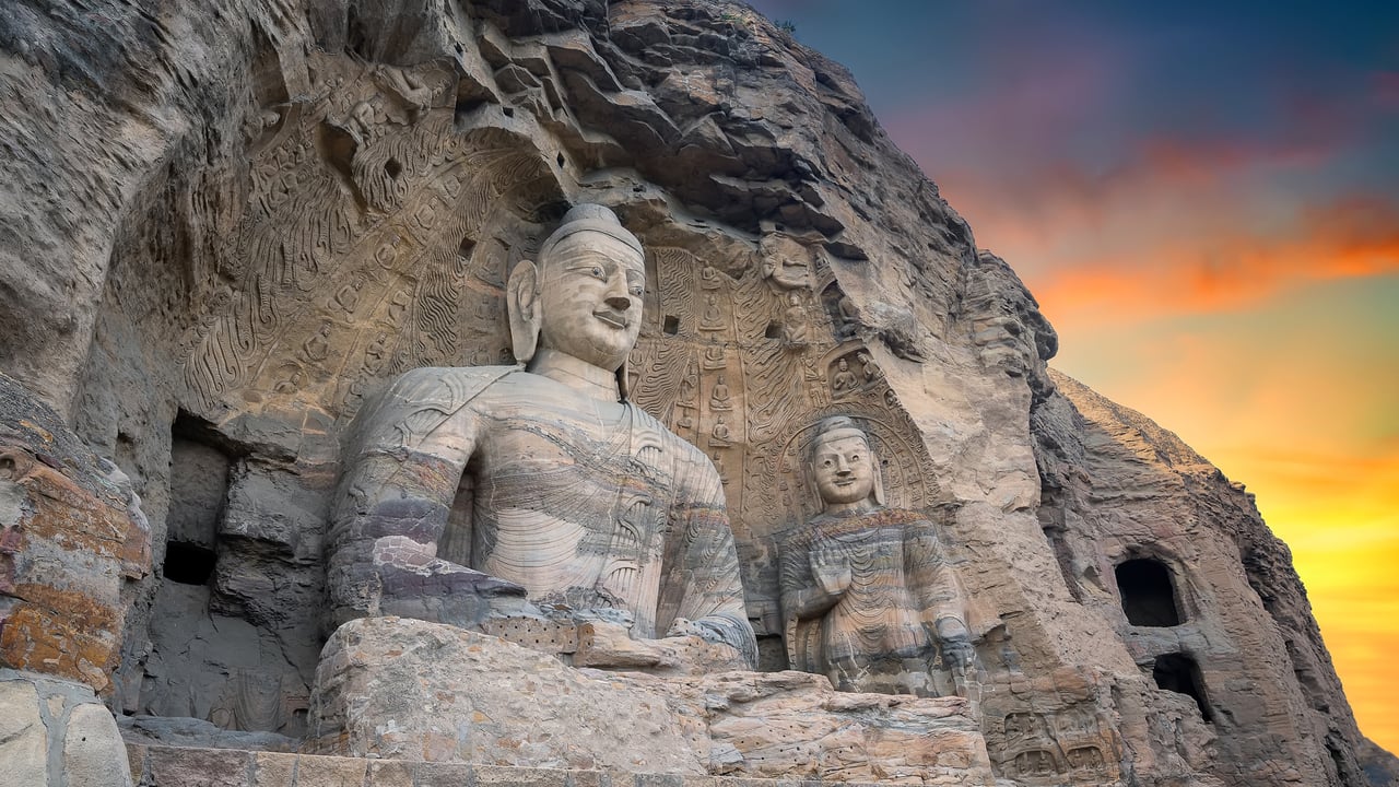 Yungang Grottoes, Datong, Shanxi province, China (© Eric Yang/Getty Images) desktop wallpaper