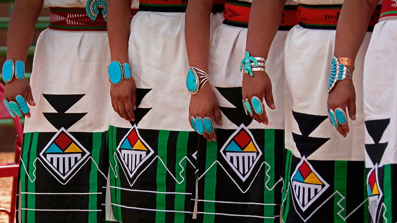 Zuni Olla Maidens at the annual Inter-Tribal Ceremonial in Gallup, New Mexico (© Julien McRoberts/Danita Delimont) desktop wallpaper