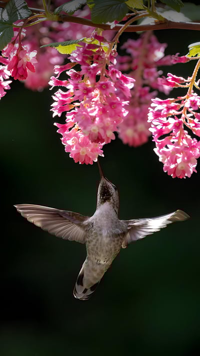 Female Anna's hummingbird, Canada (© Devonyu/iStock/Getty Images) mobile wallpaper