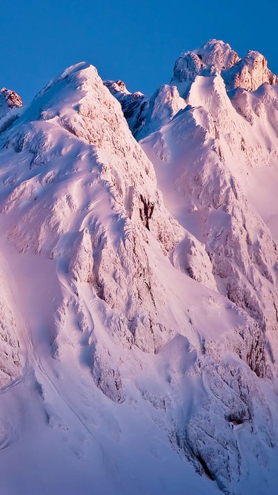 欧罗巴山Los Argaos山脉上的日落,西班牙阿斯图里亚斯 (© jregueiro/Getty Images) mobile wallpaper