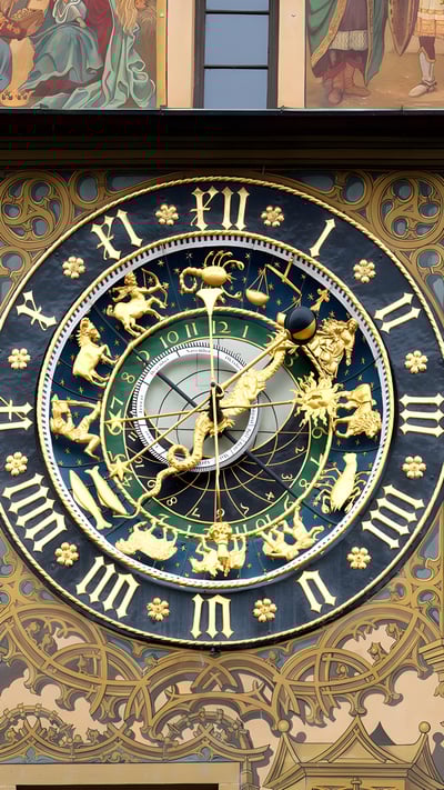 Rathaus Ulm, Astronomische Uhr aus dem 16. Jahrhundert, Ulm, Baden-Württemberg (© Hemis/Alamy Stock Photo) mobile wallpaper