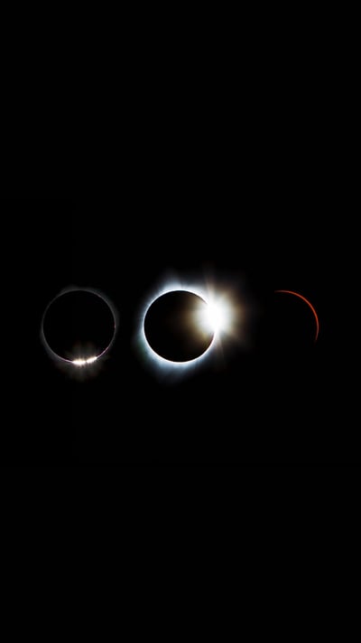 Solar eclipse sequence from August 21, 2017 (© Lindsay Daniels/Tandem Stills + Motion) mobile wallpaper