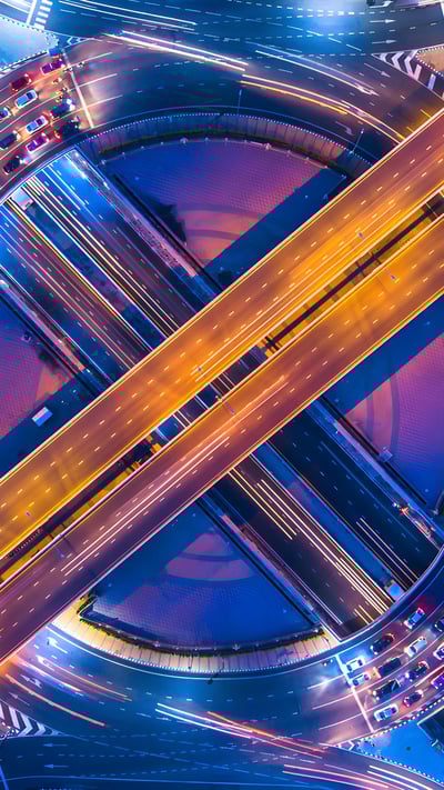 Traffic circle and highway in Bangkok, Thailand (© Avigator Fortuner/Shutterstock) mobile wallpaper