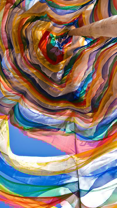 Prayer flags in Phobjikha Valley, Bhutan (© John Warburton-Lee/DanitaDelimont.com) mobile wallpaper