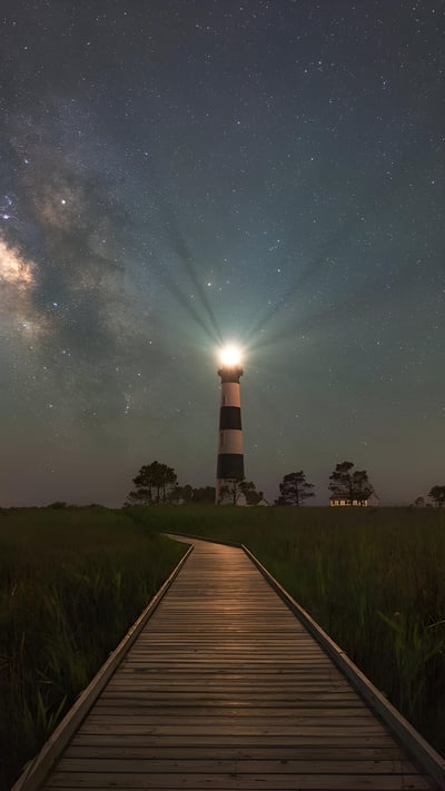 Bodie Island Lighthouse, Nags Head, North Carolina (© Michael Ver Sprill/Getty Images) mobile wallpaper
