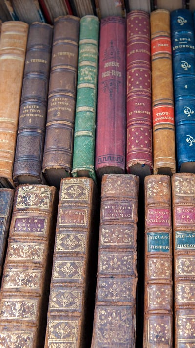Livres anciens à Dijon, Bourgogne (© Jim Engelbrecht/DanitaDelimont.com) mobile wallpaper