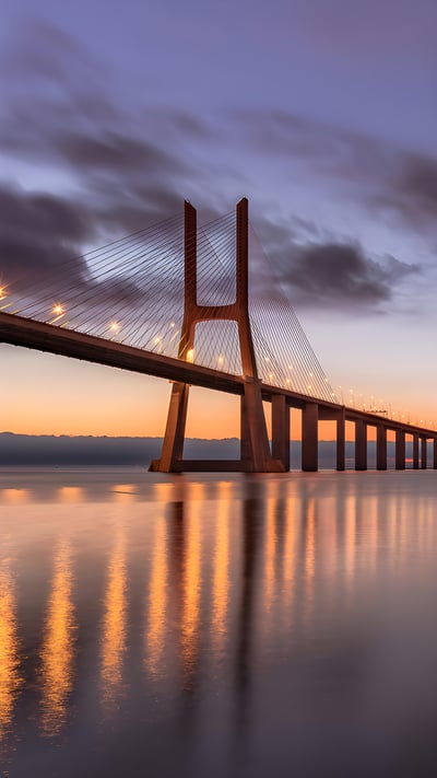 Vasco da Gama Bridge, Lisbon, Portugal (© Achim Thomae/Getty Images) mobile wallpaper