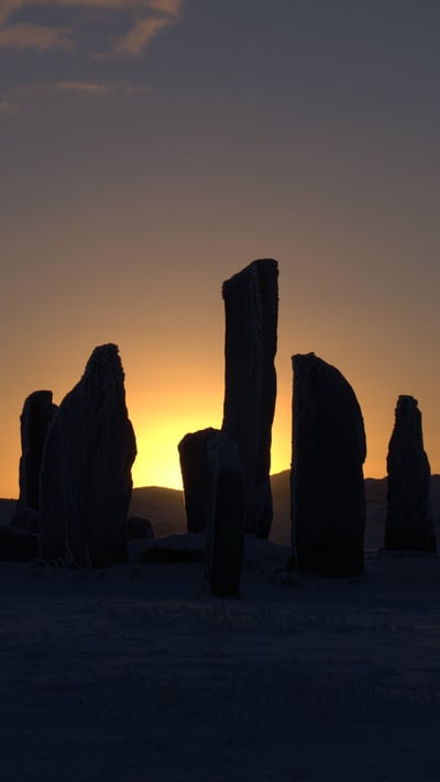 The Callanish Stones, Isle of Lewis, at sunset (© Neil MacConnell/Alamy Stock Photo) mobile wallpaper