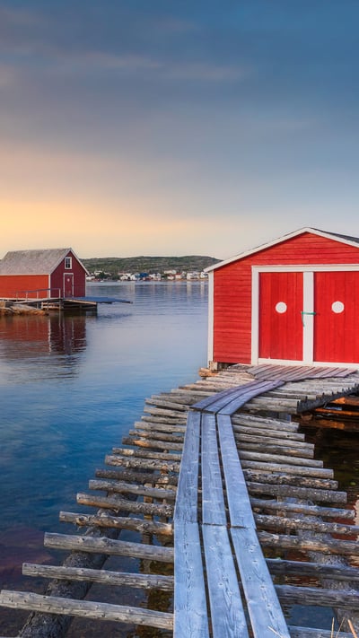 Fishing village of Tilting, Fogo Island, Newfoundland and Labrador, Canada (© FedevPhoto/Getty Images) mobile wallpaper