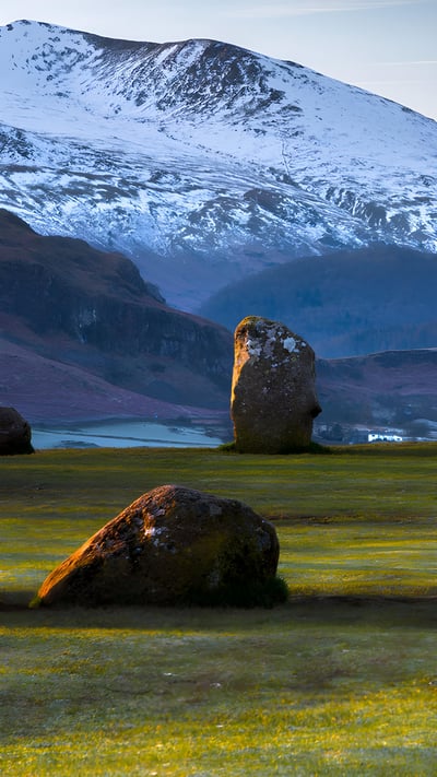 卡塞里格石圈,湖区国家公园 ,坎布里亚,英国 (© John Finney Photography/Getty Images) mobile wallpaper