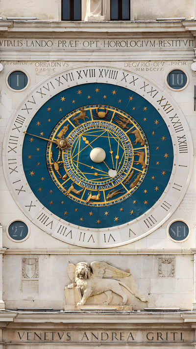 Torre dell'Orologio e statua in marmo del Leone alato di San Marco, Piazza dei Signori, Padova, Veneto (© Alberto Masnovo/Alamy Stock Photo) mobile wallpaper
