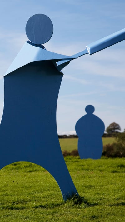 For the Cricket World Cup, a cricket-themed sculpture at Yorkshire Lavender (© Jonathan Hodson/Alamy) mobile wallpaper