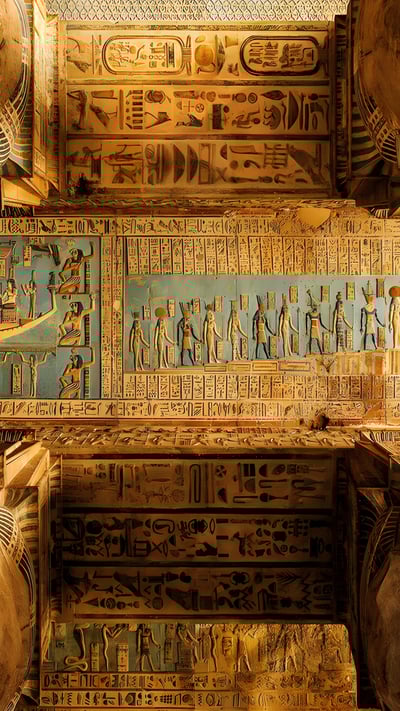 Temple of Hathor, Dendera Temple Complex, Qena, Egypt (© Nick Brundle Photography/Getty Images) mobile wallpaper