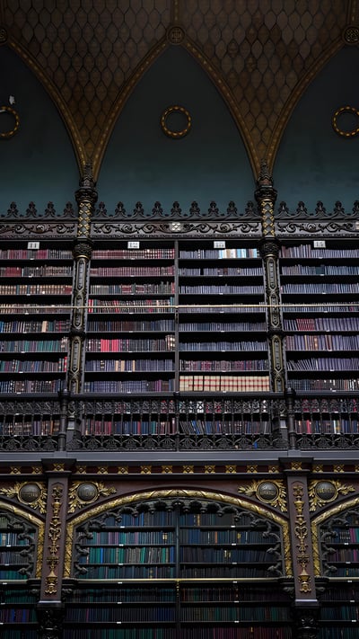 Real Gabinete Portugues de Leitura, Rio de Janeiro (© Wagner Meier/Getty Images) mobile wallpaper