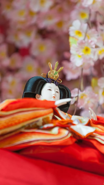 ひな人形 (© Masayoshi Hirose/Shutterstock) mobile wallpaper