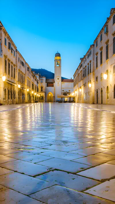 Old City of Dubrovnik in Dalmatia, Croatia (© bluejayphoto/Getty Images) mobile wallpaper