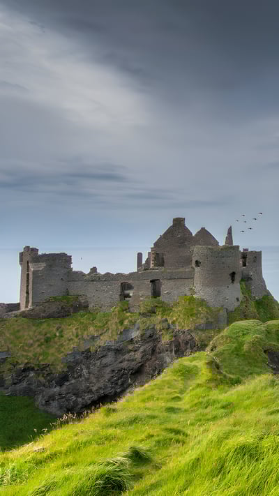 Dunluce Castle, County Antrim, Northern Ireland (© DieterMeyrl/Getty Images) mobile wallpaper