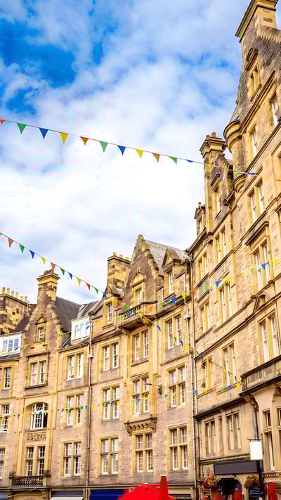 Royal Mile, Edinburgh, Scotland (© MEDITERRANEAN/Getty Images) mobile wallpaper