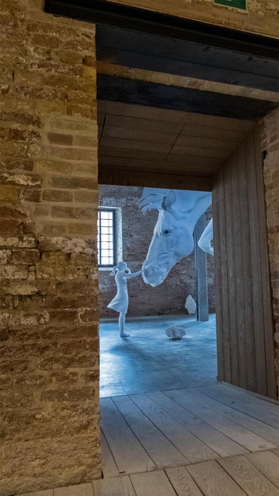 'El Problema del Caballo' by Claudia Fontes in Venice, Italy (© Marco Secchi/Getty Images) mobile wallpaper