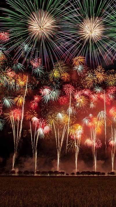 全国花火競技大会, 秋田県 大仙市 (© Shotaro Yamaki/Shutterstock) mobile wallpaper