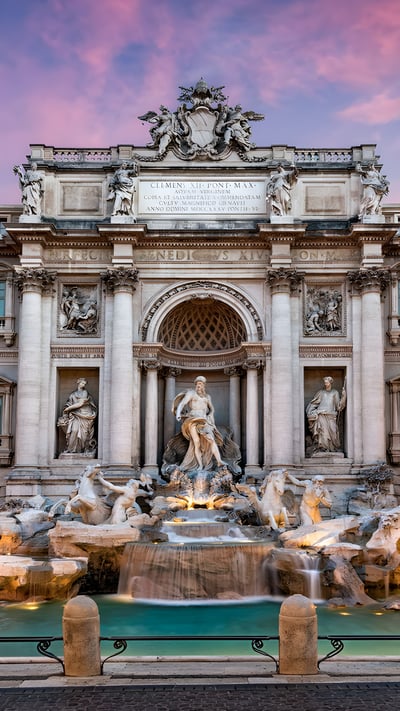 Fontana di Trevi, Piazza di Trevi, Roma (© RilindH/RooM) mobile wallpaper