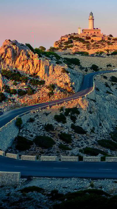 Formentor Lighthouse at the tip of Cap de Formentor, Mallorca, Spain (© Lasse Eklöf/DEEPOL by plainpicture) mobile wallpaper