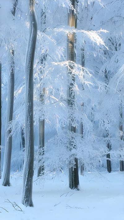 European beech forest in Belgium (© Philippe Moes/Minden Pictures) mobile wallpaper