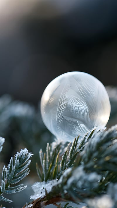 Wundervoll gefrorene Seifenblase (© Oksana Schmidt/Getty Images) mobile wallpaper