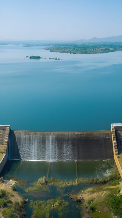 Gayathri Reservoir, near Chitradurga, Karnataka, India. (© Amith Nag Photography/Getty images) mobile wallpaper