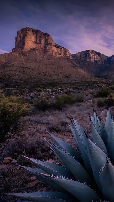 El Capitan at sunrise in Guadalupe Mountains National Park, Texas (© Adam Mowery/Tandem Stills + Motion) mobile wallpaper