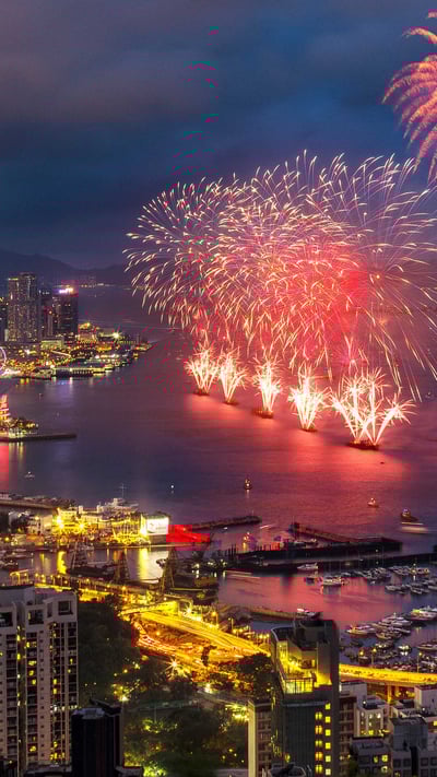 【香港回归22周年】 (© ViewStock/Getty Images) mobile wallpaper