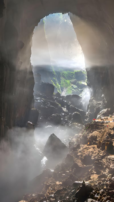 Hang Sơn Đoòng cave, Phong Nha-Kẻ Bàng National Park, Vietnam (© Geng Xu/Getty Images) mobile wallpaper