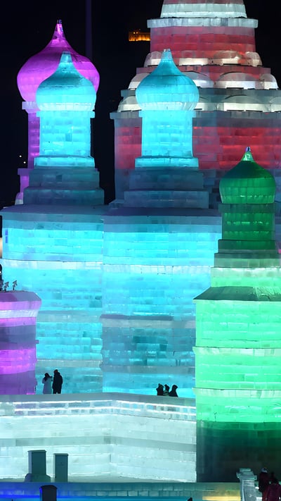 International Ice and Snow Sculpture Festival, Harbin, China (© WANG ZHAO/AFP/Getty Images) mobile wallpaper