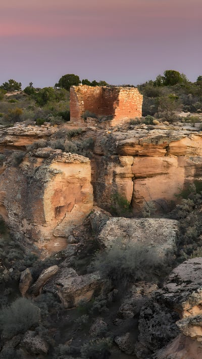 Pueblo ruins, Hovenweep National Monument, Utah (© Alan Majchrowicz/Getty Images) mobile wallpaper