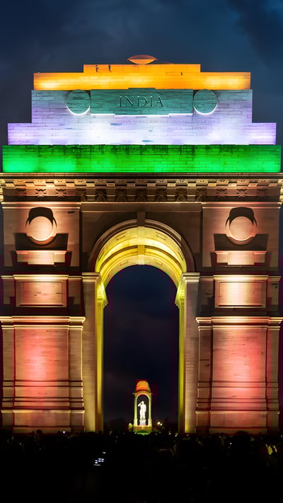 India Gate, New Delhi (© Amith Nag Photography/Getty Images) mobile wallpaper