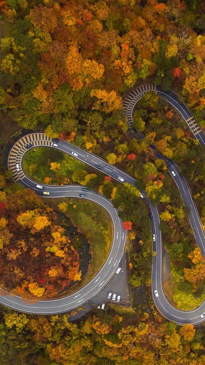 Irohazaka road near Nikkō, Japan (© LightRecords/Shutterstock) mobile wallpaper