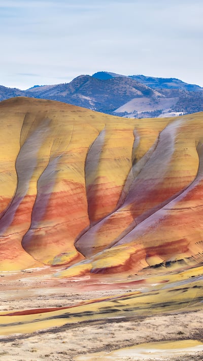The Painted Hills in John Day Fossil Beds National Monument, Oregon (© Ben Herndon/Tandem Stills + Motion) mobile wallpaper